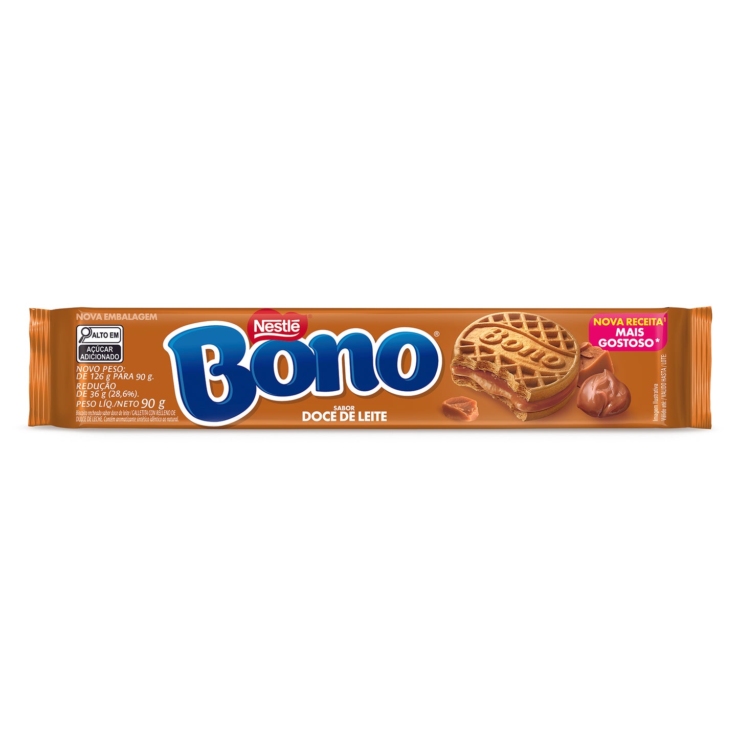 BONO - Biscuit Sandwich Dulce de Leche 90g