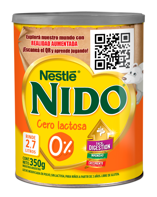 Nido 0% lactosa realidad aumentada 350g