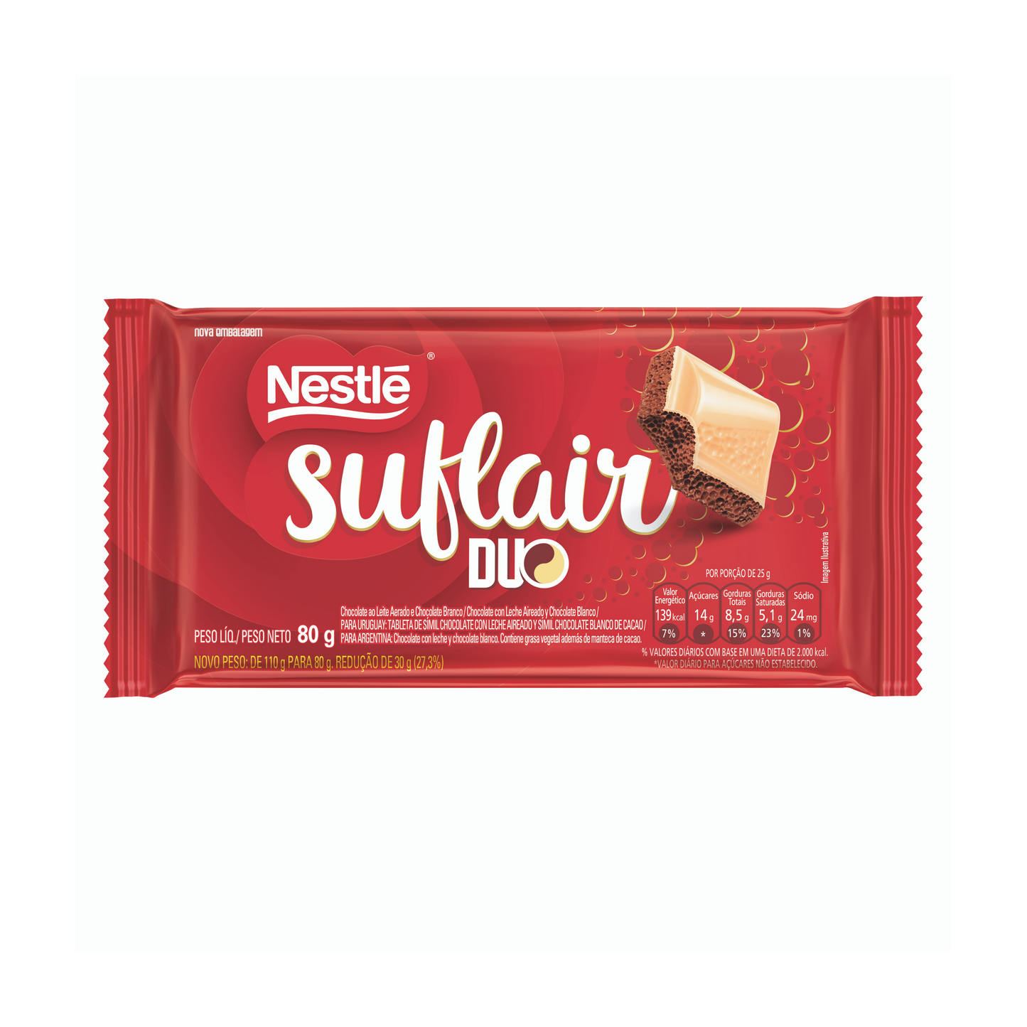 Chocolate Suflair Duo 80gr