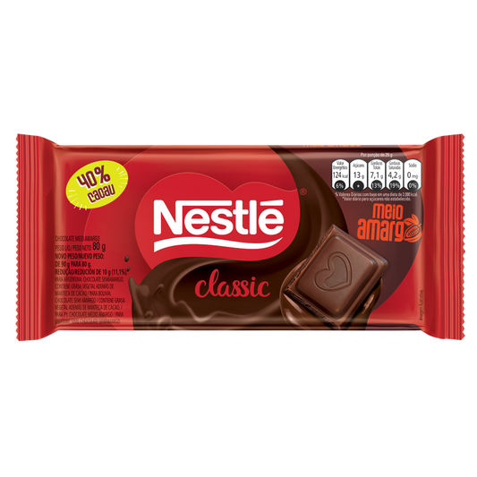 CLASSIC Chocolate Medio Amargo 80gr